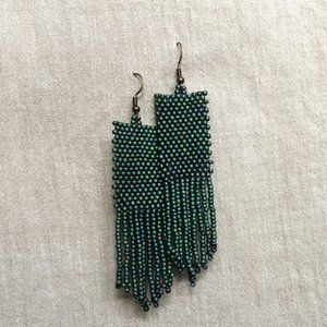 Beaded Fringe Earrings